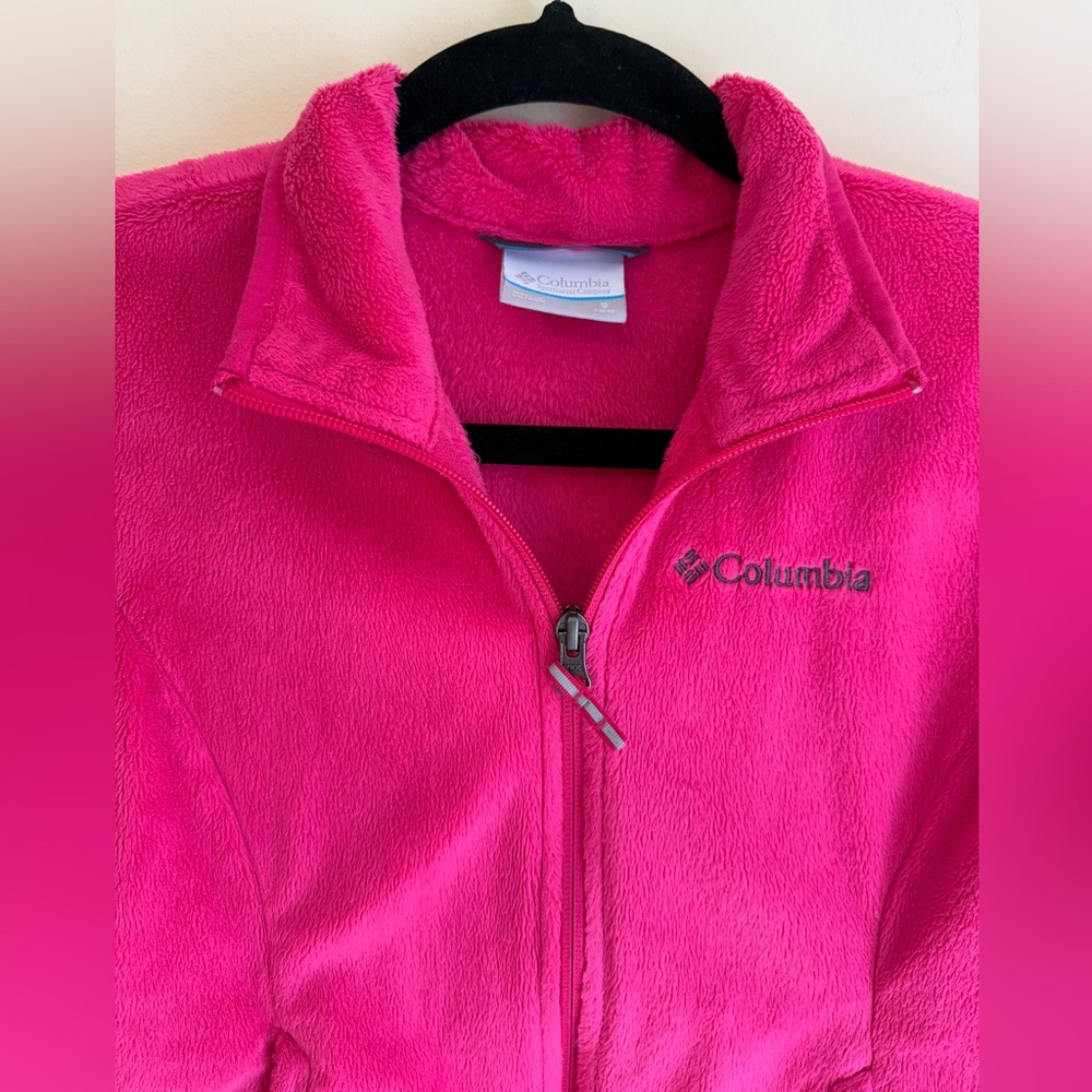 Columbia Benton Springs Bright Pink Full-Zip Fleece *GOOD USED CONDITION* - Picture 2 of 12